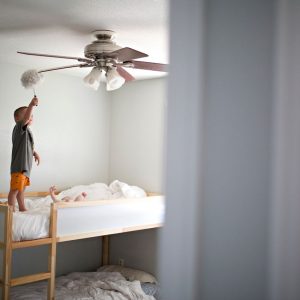 ceiling fan light turns on by itself