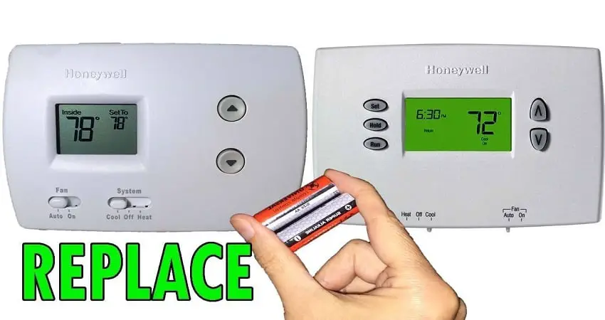 honeywell thermostat battery replacement