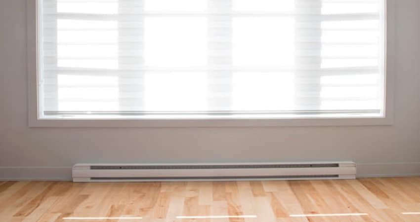 how to adjust hot water baseboard heater