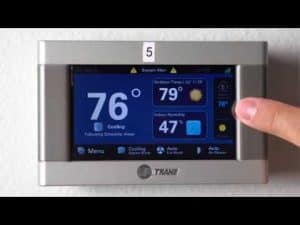 trane xl824 thermostat calibration