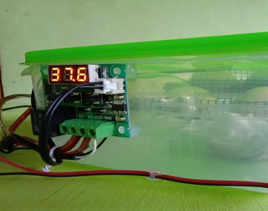 how to set up a thermostat in an incubator