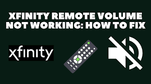 xfinity remote volume not working