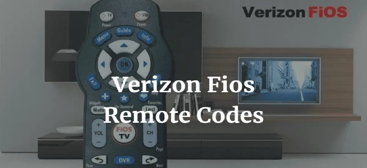 verizon fios remote codes